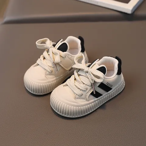 Kleinkind Baby Rutschfeste Lässige Boardschuhe Kollisionsschutz Kunstleder Lauflernschuhe Weiche Sohle Sneaker Für Jungen Mädchen