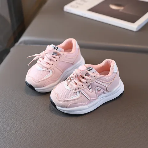 Kids Sneakers Breathable Mesh Running Shoes For Boys Girls Lightweight Non-Slip Casual Sports Shoes Mesh Upper Rubber Sole