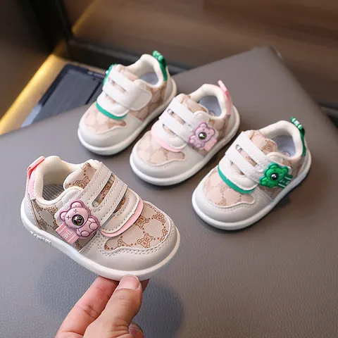 Cartoon Bär Säugling Baby Lauflernschuhe Weiche Sohle Kleinkind Erstläufer Rutschfeste Lässige Turnschuhe Jungen Mädchen