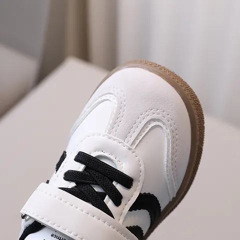 Sneakers Casual per Bambini Ragazzi Ragazze Stile German Trainer Scarpe da Board Con Velcro Suola in Gomma Antiscivolo Scarpe alla Moda Autunno