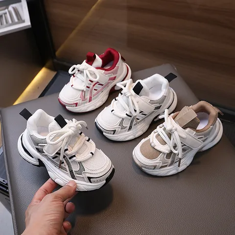 Sneakers Chunky per Bambini Scarpe Sportive in Mesh Traspirante per Ragazzi Ragazze Scarpe da Corsa Antiscivolo Casual per Bambini