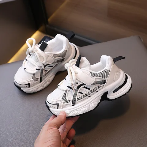 Sneakers Chunky per Bambini Scarpe Sportive in Mesh Traspirante per Ragazzi Ragazze Scarpe da Corsa Antiscivolo Casual per Bambini