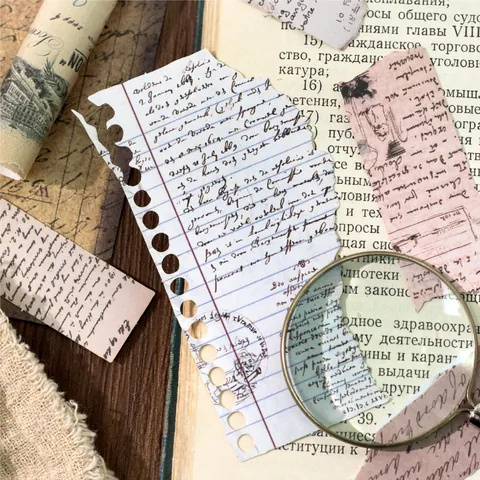 Missing Details Serie Retro Lasergebrannte Kante Aufkleber Pack Für DIY Scrapbooking Journal Dekorative Papieraufkleber