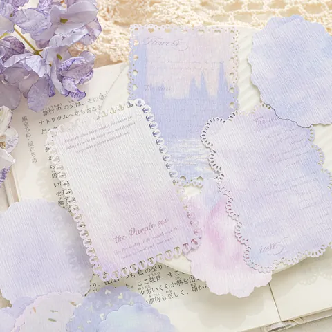 Retro Laserausschnitt Spitze Scrapbooking Materialpapier Für DIY Journaling Planer Dekoration Morandi Farbe Strukturpapier Handwerk