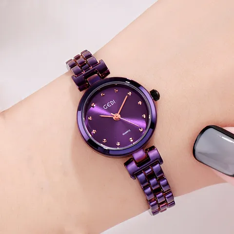 Luxus Damen Quarzuhr Wasserdicht Roségold Edelstahlband Strass Minimalistisches Zifferblatt Modische Elegante Uhr für Damen