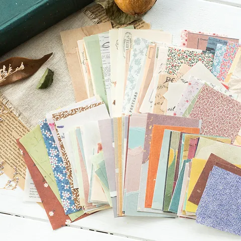 Papel de Material Serie Vintage Cottage Garden Retro Floral Botánico Papel Decorativo Para Scrapbooking Diario DIY Collage Suministros de Arte