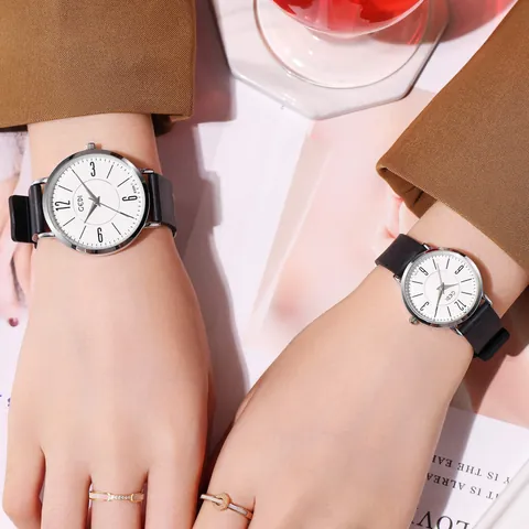 GEDI Minimalistische Wasserdichte Quarzuhr Mit Silikonarmband Modische Paar Armbanduhr Für Studenten Herren Damen Geschenk