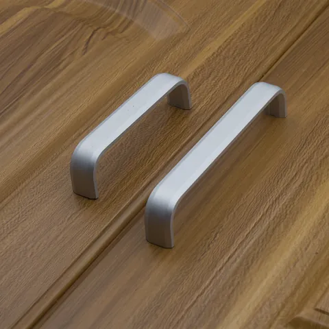 Maniglia per Mobili in Lega di Alluminio Moderna Argento Opaco Tirante per Armadio a Forma di U per Cucina Guardaroba Cassetto Porta Hardware
