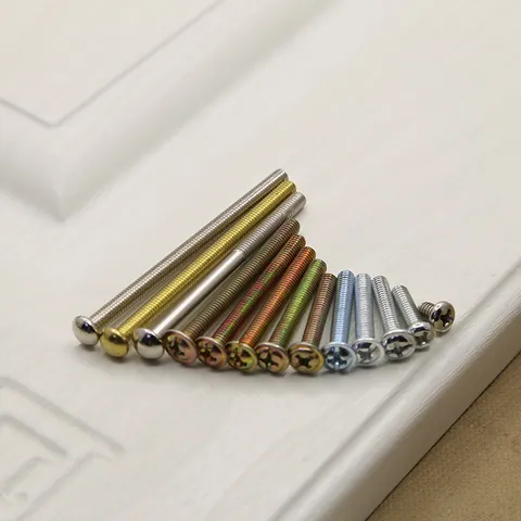 Tornillos Phillips De Cabeza Redonda M4 Para Manijas De Gabinetes De Muebles Sujetadores De Acero Al Carbono Zincado Pernos De Repuesto