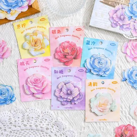 Retro Floral Haftnotizen Notizblöcke Süße Dekorative Notizen Set Für Tagebuch Schule Bürobedarf Notizpapier