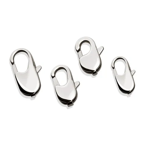 Fermoirs Mousquetons en Acier Inoxydable 304 Polis Connecteurs de Bijoux pour Fabrication Collier Bracelet DIY