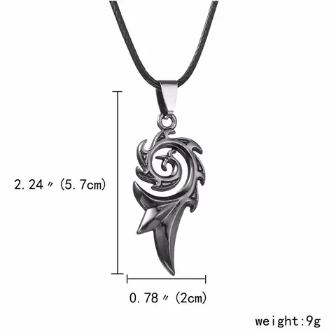 Gothic Tribal Spiral Anhänger Halskette Punk Streetwear Legierung Edelstahlkette Lederkordel Für Damen Herren Mode Schmuck