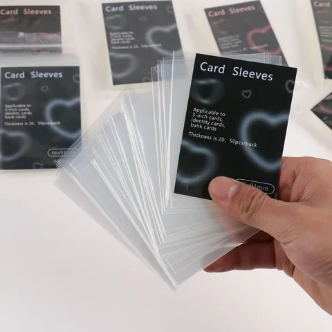 Ultra Clear Card Sleeves Transparent Plastic Protective Film For Photo Card Album Acid Free Collection Card Protector
