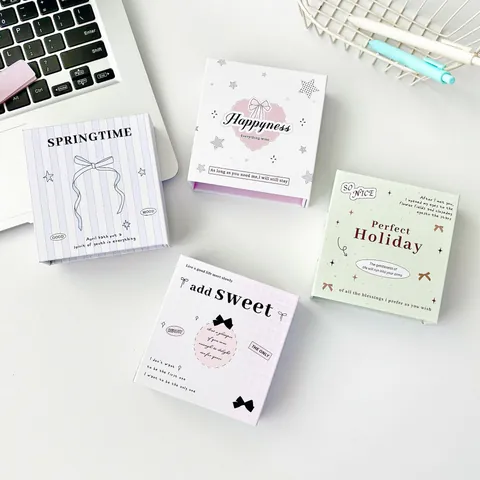 Korean Style Ballet Bow Magnetic Photocard Collect Book Mini Star Heart Pattern Decorative Paper Storage Album For Photos