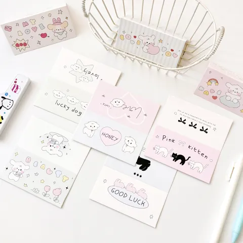 Tarjetas de Embalaje de Cartón de Animales de Estilo Ins para la Protección de Tarjetas Fotográficas Cabecera Decorativa y Material de Papelería de Respaldo