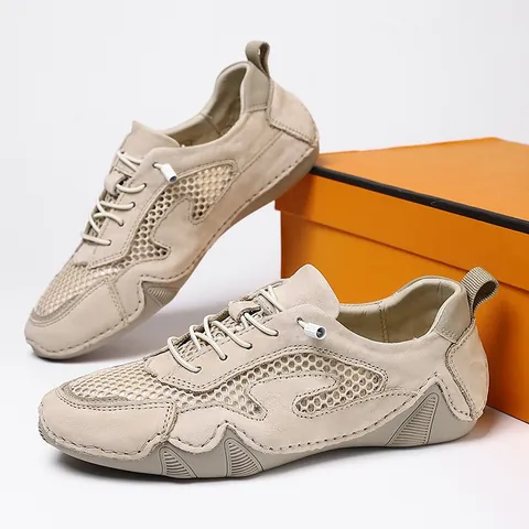 Breathable Pigskin Mesh Octopus Sneakers Outdoor Casual Walking Shoes Lightweight Non Slip Rubber Sole Sport Footwear For Men Women
