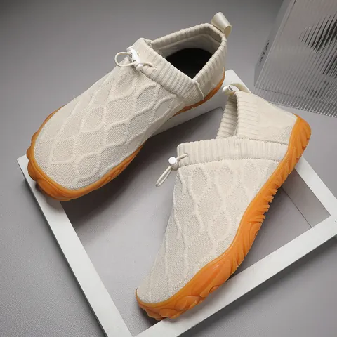 Men Women Barefoot Water Shoes Knitted Breathable Quick Dry Outdoor Sports Shoes Non-slip Rubber Sole Hiking Fitness Sneakers