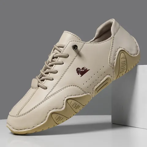 Men's Women's Casual Shoes Microfiber Leather Low Top Breathable Non-Slip Rubber Sole Stitched Design Fashion Daily Sneaker