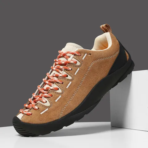 Zapatillas Vintage de Gamuza para Mujer Aire Libre Suela Gruesa Transpirable Zapatos de Senderismo Retro Gorpcore Casual
