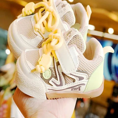 Toddler Baby Walking Shoes Mesh Breathable Anti-Slip Soft Sole Sneakers For Boys Girls 1-3 Years Infant First Walkers