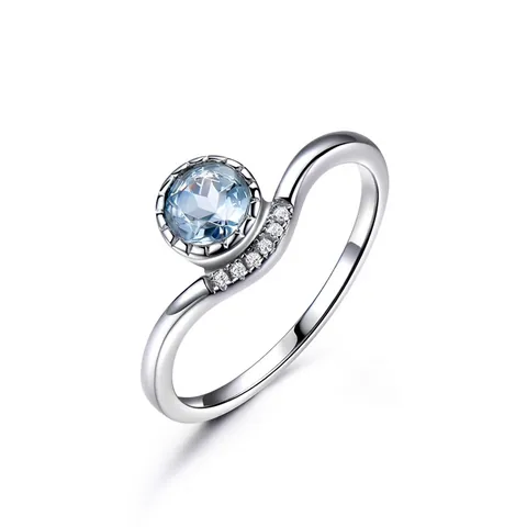925 Sterling Silver Ring For Women Natural Peridot Amethyst Zirconia Wave Bypass Open Ring Elegant Fine Jewelry Gift