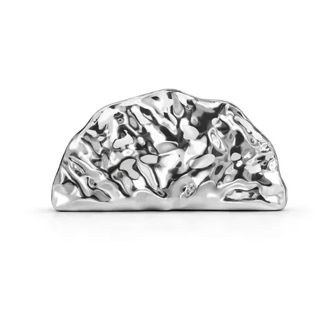 Borsa Da Sera Pochette Da Donna In Acrilico Effetto Metallo Liquido Con Catena Per Feste Matrimoni Elegante Stile Punk