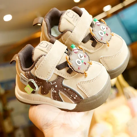 Scarpe Primi Passi Neonato Pelle Sintetica Suola Morbida Antiscivolo Cartone Animato Sportive Casual Traspiranti Sneakers