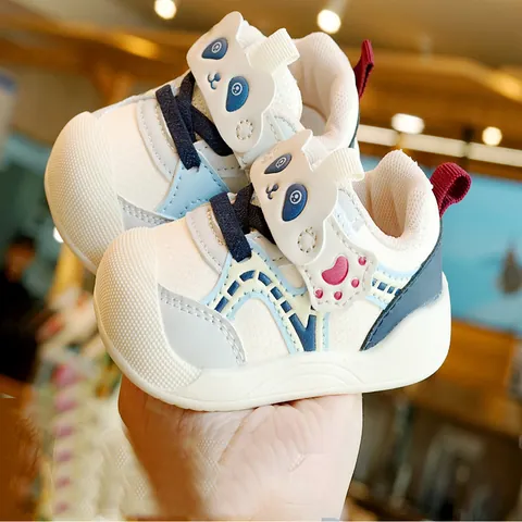 Scarpe da Passeggio per Neonati con Panda dei Cartoni Animati Suola Morbida Antiscivolo Traspirante Sneakers per Bambini