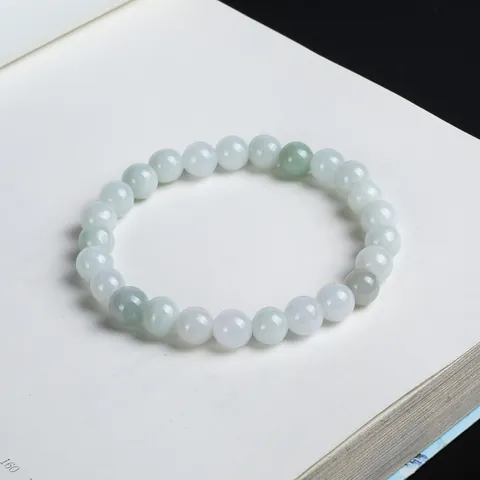 Natural Grade A Jadeite Beads Bracelet For Women Vintage Chinese Style Handcrafted Multi-color Jade Stone Jewelry Gift