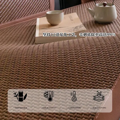 Tappetino per Divano in Rattan di Ghiaccio PE Estivo Antiscivolo Traspirante Resistente all'Usura Cuscino del Sedile Protezione Mobili