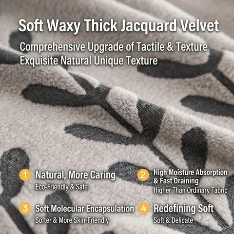 Funda de Sofá Elástica Terciopelo Jacquard Patrón Hoja de Trigo Antipolvo Funda de Sofá Para Sala de Estar Decoración Hogar
