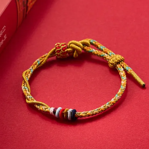 Handgefertigtes Geflochtenes Rotes Schnurarmband Chinesisches Sternzeichen Jahr Der Schlange Verstellbarer Glücksamulett Baumwollkordel Armband Ethno-Stil Schmuck Geschenk Für Damen Herren