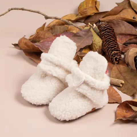 Stivali da Neve Invernali in Peluche per Neonato Unisex Suola Morbida Caldo Sherpa Pile Primi Passi Scarpe con Velcro