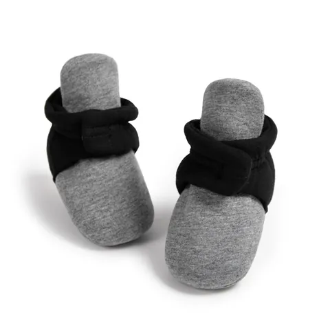 Scarpe Calzino per Neonati Antiscivolo Suola Morbida Primi Passi a Righe Cuore Patchwork Scarpe Calde per Interni Bambini