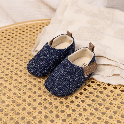 Breathable Cotton Infant First Walker Shoes With Soft Non Slip Sole And Hook Loop Strap Casual Newborn Baby Toddler Prewalker Shoes