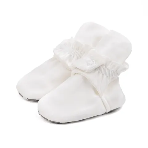Chaussures de Pré-marche pour Bébé en Satin à Volants Semelle Souple Antidérapante Chaussures de Premier Pas pour Nouveau-né Garçons Filles