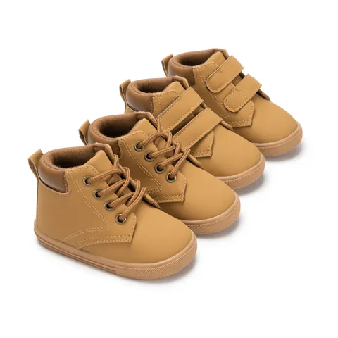 Children Casual PU Leather Soft Sole Sport Shoes Toddlers Boys Girls Fashion Anti-Slip Lightweight Board Shoes Sneakers