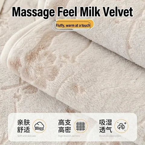 Cuscino per Divano in Vello di Latte Ispessito Antiscivolo Stile Crema Jacquard Floreale Copridivano Protettivo con Nappine
