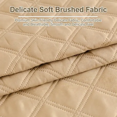Funda de Sofá Acolchada Antideslizante Patrón de Diamante Tela Cepillada Alfombra de Sofá Protector de Muebles para Sala de Estar