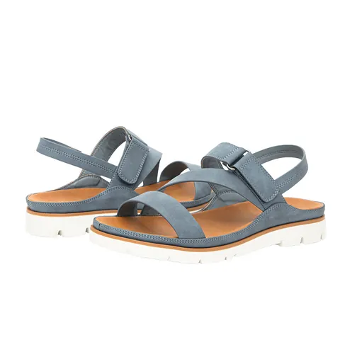 Women's Roman Platform Sandals Casual Cross Strap Velcro Beach Shoes Non-Slip PU Leather Gladiator Sandals Fashion