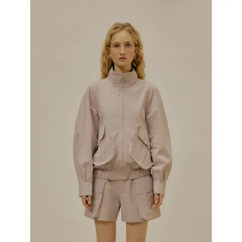 Veste à Capuche Pour Femmes Style Coréen Minimaliste Décontracté Avec Grandes Poches Coupe Ample Fermeture Éclair Mélange De Coton Manches Longues