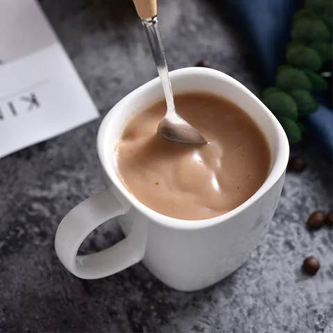 Minimalist Ceramic Mug White Porcelain Coffee Cup For Office Home Dishwasher Microwave Safe Heat Resistant Drinking Cup Gift