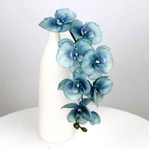 Künstliche Phalaenopsis Orchidee Seidenstoff Langer Stiel Für Hochzeit Party Home Decor Elegante Künstliche Blumenarrangement