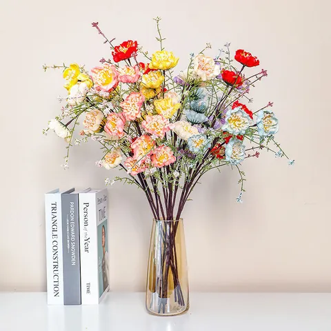 Realistischer Künstlicher Azaleen Zweig Für Wohnkultur Wohnzimmer Blumenarrangement Faux Rhododendron Stiel Strauß