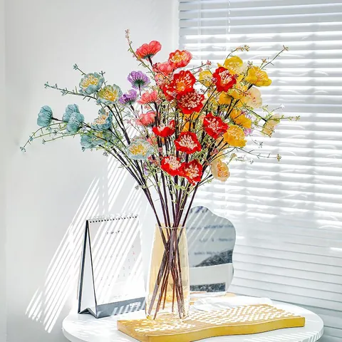Realistischer Künstlicher Azaleen Zweig Für Wohnkultur Wohnzimmer Blumenarrangement Faux Rhododendron Stiel Strauß