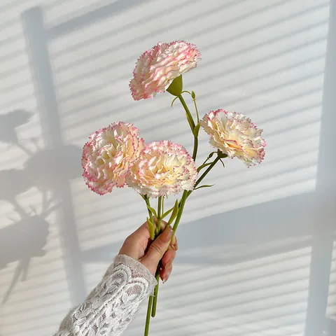 Fiori di Seta Artificiali a Forma di Garofano per Decorazione Domestica Regalo per la Festa della Mamma Festa dell'Insegnante Fiori Finti Matrimonio Festa Foto Puntelli