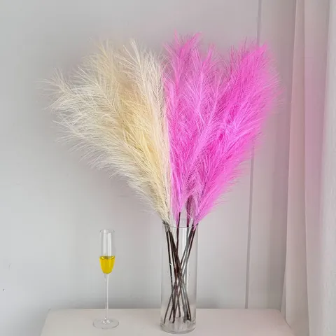 Artificial Pampas Grass Silk Reed Decoration For Home Wedding Party Nordic Minimalist Fake Flower Plume Floral Home Decor