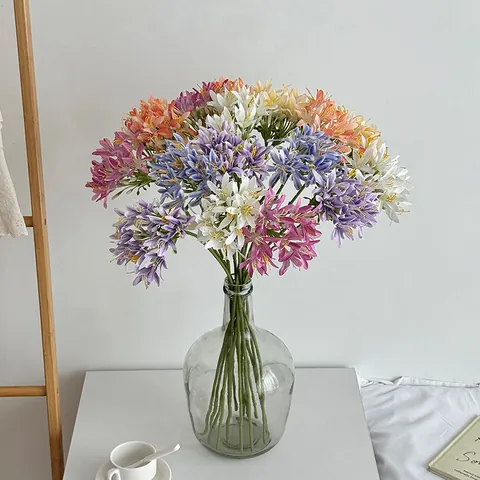 Künstliche Schmucklilie Blume Seidenartiger Stoff Afrikanische Lilie Einzelzweig Für Zuhause Hochzeit Tischdeko Fotografie Requisiten