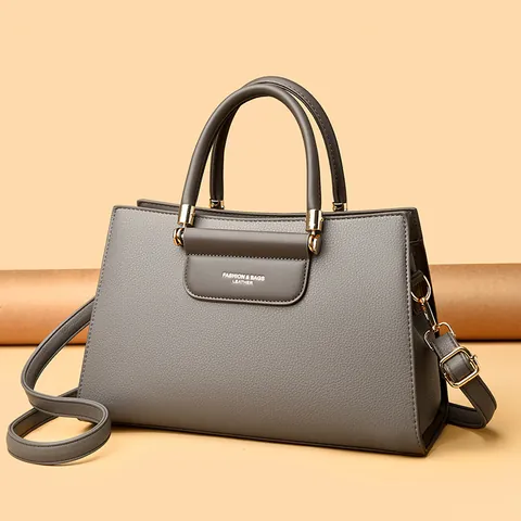 Damen Handtasche Aus Verbund-Rindsleder Litschikorn Pendler Schulter Umhängetasche Kontrastfarbe Lady Tote Bag Geschenk Für Mutter