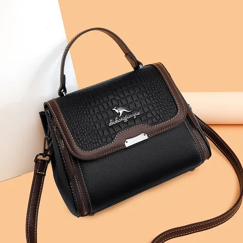 Borsa a Tracolla da Donna in Pelle Composita con Motivo a Coccodrillo Multivani Grande Capacità Borsa a Mano Moda Ufficio